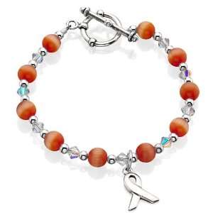  Beaded Awareness Bracelet   Orange (8) Jewelry