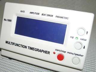 Multifunction Timegrapher NO.1000 Watch Timing Machine Calibration 