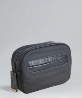 Furla onyx rubberized canvas dopp kit   