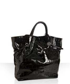 Furla onyx crocodile embosses leather Madeline tote bag   up 