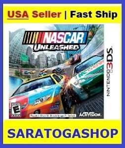 NASCAR Unleashed (Nintendo 3DS) New Sealed & Fast Free Ship 