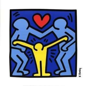 Keith Haring Untitled Logo Against Family Violence 1989 Baby Heart Art 