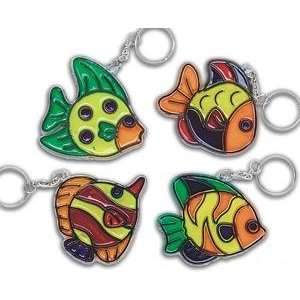    Fish Sun Catcher Key Chains Craft Kit (Makes 12) Toys & Games