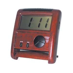   Franzus TS611AC Woodgrain Digital Alarm Travel Clock