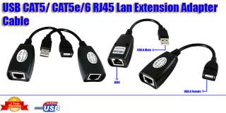 USB 2 Over RJ45 LAN Network Extension Adapter Connector  
