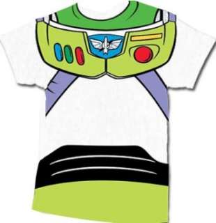  Toy Story Buzz Lightyear Astronaut Costume White T shirt 