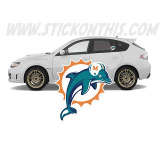 Miami Dolphins NFL Vinyl Decal Stickers 5  
