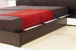   PLATFORM BED WITH BUILT IN NIGHTSTANDS AND AIR LIFT STORAGE**  