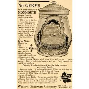   Stoneware Crock Water Cooler   Original Print Ad