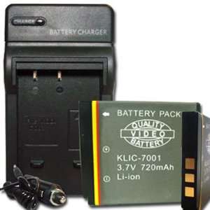  Battery+Charger for Kodak KLIC 7001 M763 M893 Camera 