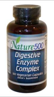 Nature500 Digestive Enzyme Complex 180 Vegetarian Caps  