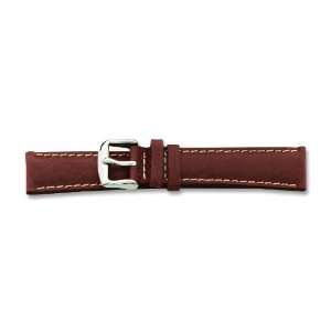    de Beer Brown Sport Leather Watch Band 24mm