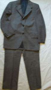 Oxxford houndstooth check suit 2 piece mens vintage 80s  