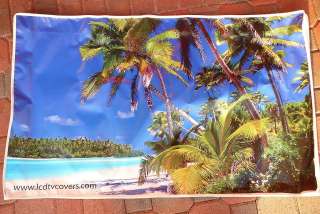 LCD TV Cover Custom Printed Outdoor Plasma television  