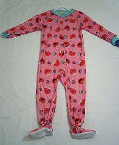 Girls ELMO Sleeper/ Footed Pajamas Size 4T New With Tags  