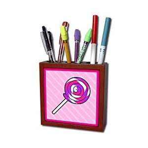   Light Pink   Tile Pen Holders 5 inch tile pen holder