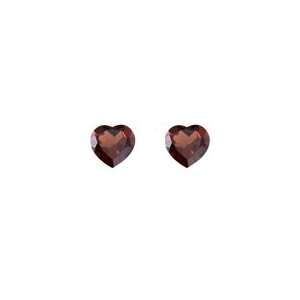  of 7x7 mm Heart Matching Loose Garnet (2 pcs set) Gemstones Jewelry