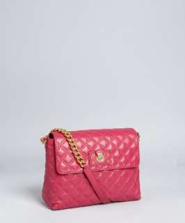 Marc Jacobs berry quilted leather Large Single shoulder bag