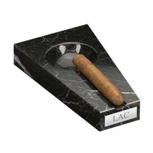  Solid Black Marble Ashtray 