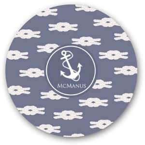  Preppy Plates   Personalized Melamine Plates (Anchors Away 