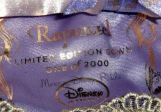   Limited Edition Tangled Rapunzel Gown Costume 1/2000 LE 4 5 6 8  