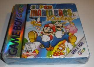Game Boy Color Super Mario Bros Deluxe Factory Sealed 045496730925 
