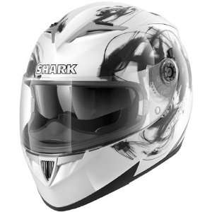  Shark S900 Glow Full Face Helmet Small  White Automotive
