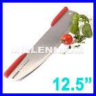large steel 12 typhoon mezzaluna pizza cutter cutting blade herb