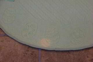Quilted Easter Egg Oval Placemat Pastel Green NWT  