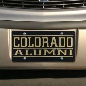   Buffaloes Black Mirrored Alumni License Plate