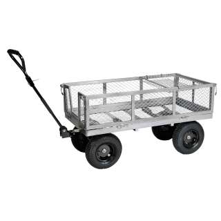 The Tahoe 60605084 Hammer Gray 48in Heavy Duty Utility Garden Cart has 