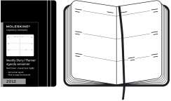 Moleskine extra small hardback weekly 2012 diary/planner in black 