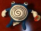 Pokemon POLIWHIRL Plush Figure Toy Stuffed Animal Blue Nintendo 1999 