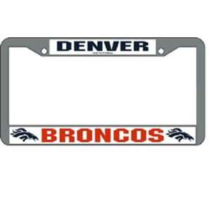   BSS   Denver Broncos NFL Chrome License Plate Frame 