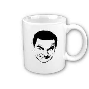 Mr Beans Stencil Coffee, Tea, Hot Coco Mug