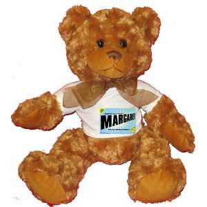   COMES MARGARET Plush Teddy Bear with WHITE T Shirt Toys & Games