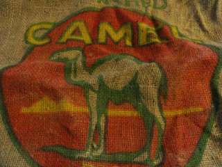 Camel Potatoes Burlap Bag Gunny Sack Agriculture Advertising  