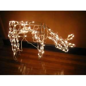  42 Inch Lighted Animated Christmas Feeding Doe w/ 105 