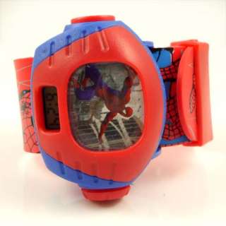   and clear time screen projector with spider man in wall paper floor