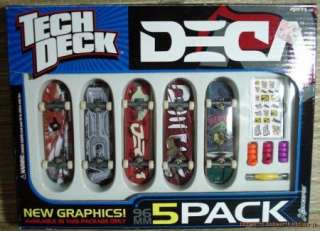 Rare Tech Deck DECA 5 pack Complete 96mm Skateboards  