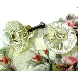 Vintage Style Glass Cabinet Drawer Knob Eclectic, Set of 6