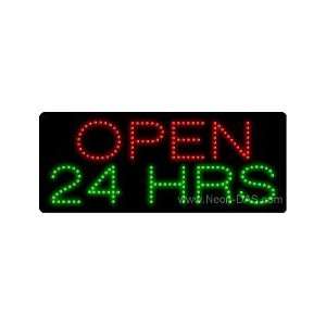  Open 24 Hrs Outdoor LED Sign 13 x 32