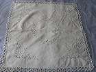 Vintage Hand Embroidered Tablecloth 86 x 78 GORGEOUS  