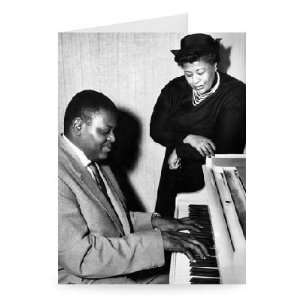 Ella Fitzgerald and Oscar Peterson   Greeting Card (Pack of 2)   7x5 
