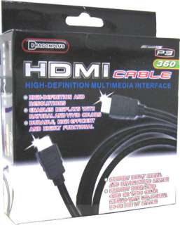 New HDMI HDTV Cable For XBOX360 & Sony Playstation 3   