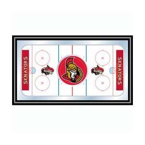  NHL Ottawa Senators Framed Hockey Rink Mirror