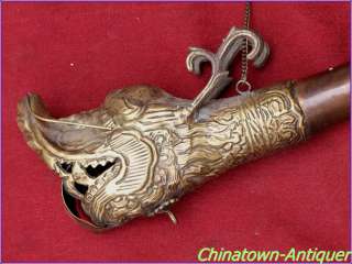 20 Tibet Tibetan Monastery Religious Artifact Copper Horn Trumpet 