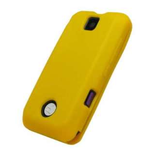 for Motorola Rival A455 Case Cover Silicone Skin Yellow 837654604892 