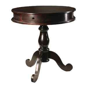 Savoy Round Nightstand 30 Rosewood graceful curves  
