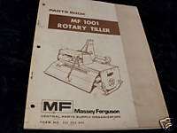 Massey Ferguson MF 1001 Rotary Tiller Parts Manual  